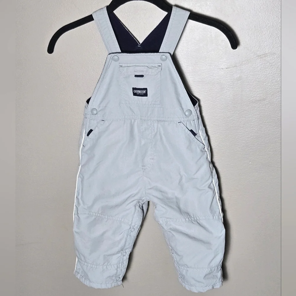 Vintage Y2K Infant OshKosh B'Gosh Fleece Lined Gorpcore Overalls, 18 Months